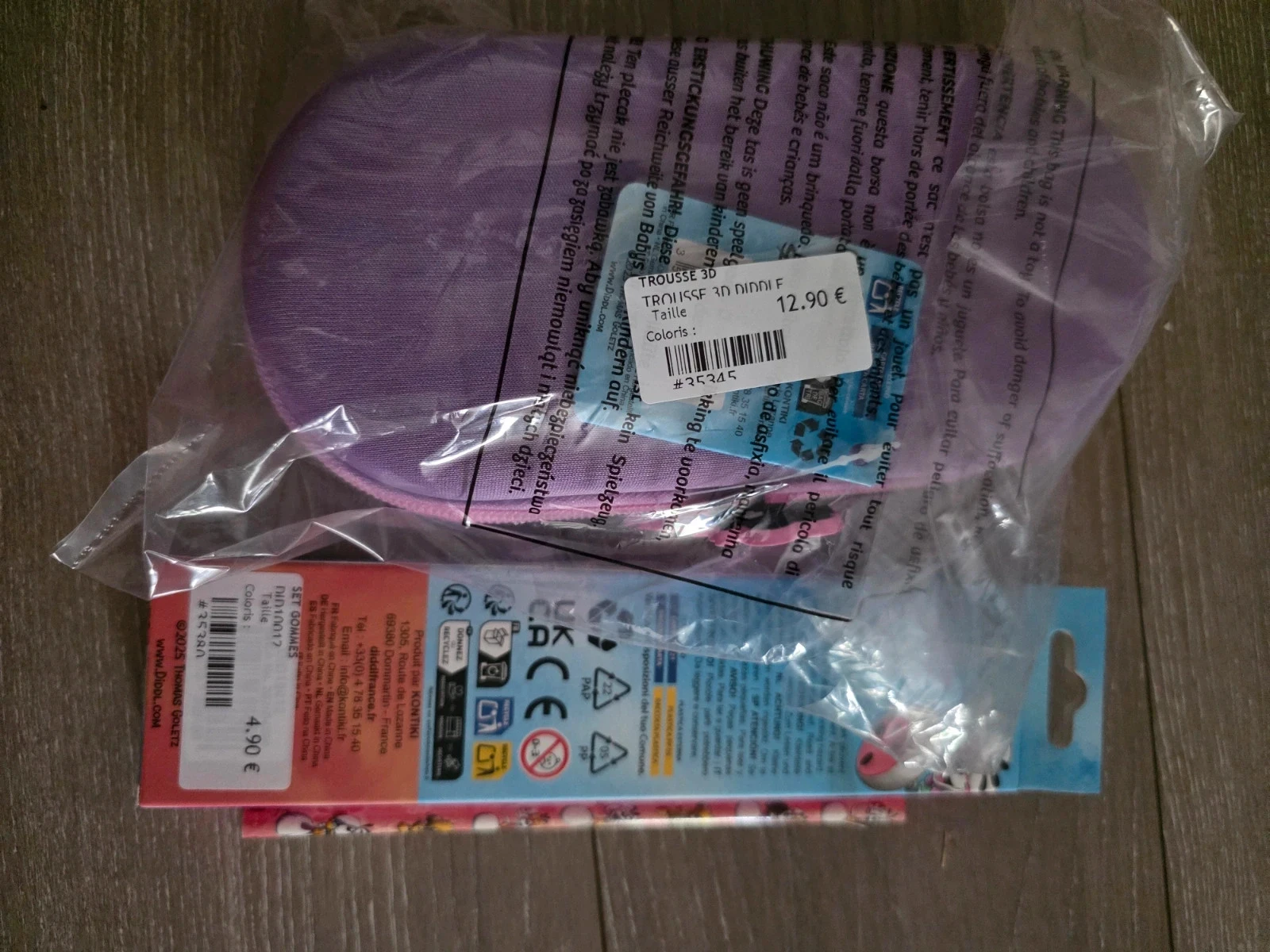 Trousse rigide dite 3D Diddl is Back ! Violet – photo 2